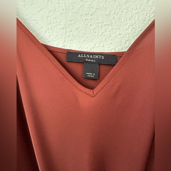 ALLSAINTS | Hera Satin Slip Dress - Picture 3 of 6